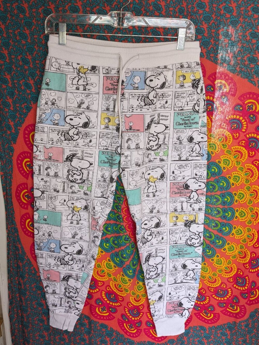 Peanuts Comic Strip Joggers Sz M